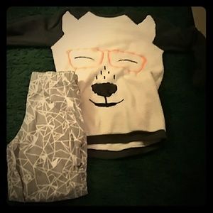 Girls 2 piece polar bear pajamas! Great deal!